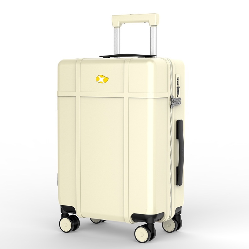 Vali nhựa PC bóng cao cấp Mango Bird chống rơi, bánh xe đa năng, khóa mật mã, size cabin 20 inch — màu đen