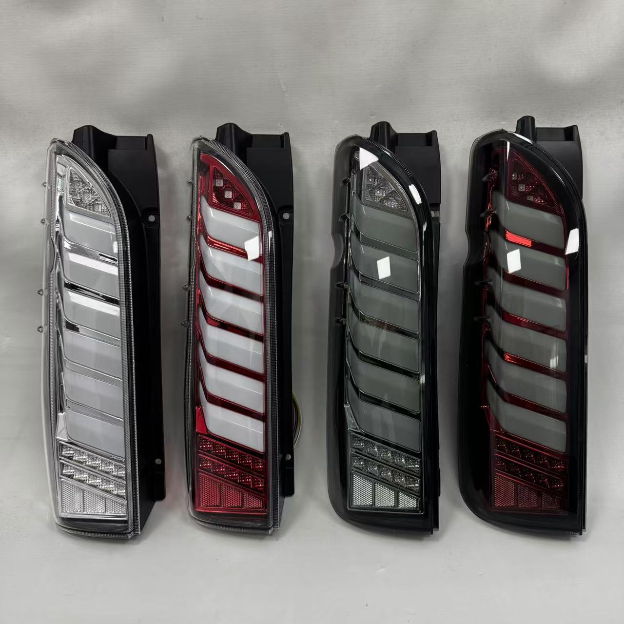 Suitable for Toyota Hiace 200 series (2005-2018) car tail light modification to LED tail lights with sequential brake lights