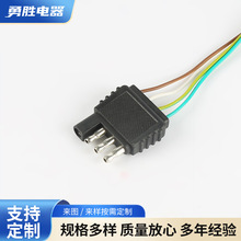 4PIN��ʽ��܇�����B�Ӿ���܇SAE�D�Q���^��Ƥ��β�����b���^����