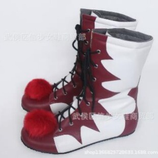 2020 Autumn and Winter New Wish Export Boots Women's Fur Ball Color Matching Front Lace up Size 30-33 Large Size 40-52