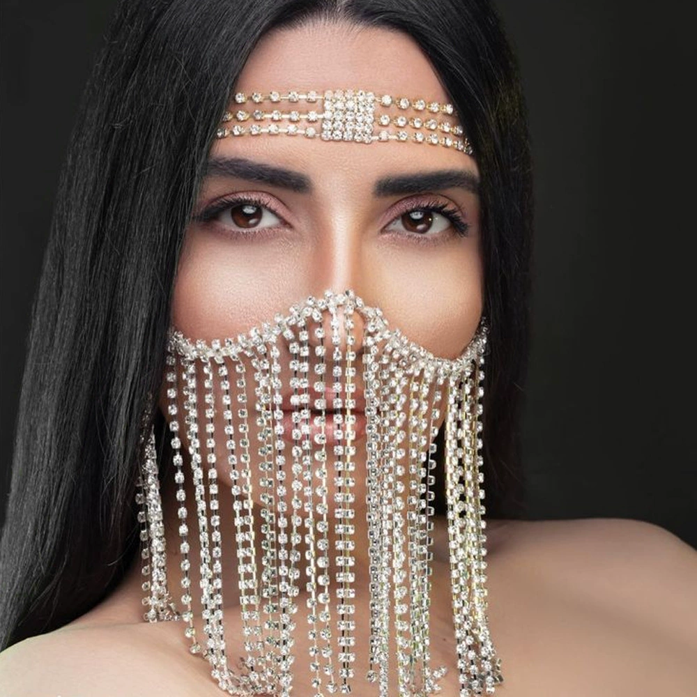 Трансграничные горячие продажи стразы поток маски женский европейский и американский фестиваль маска маска маска представление аксессуаров mask