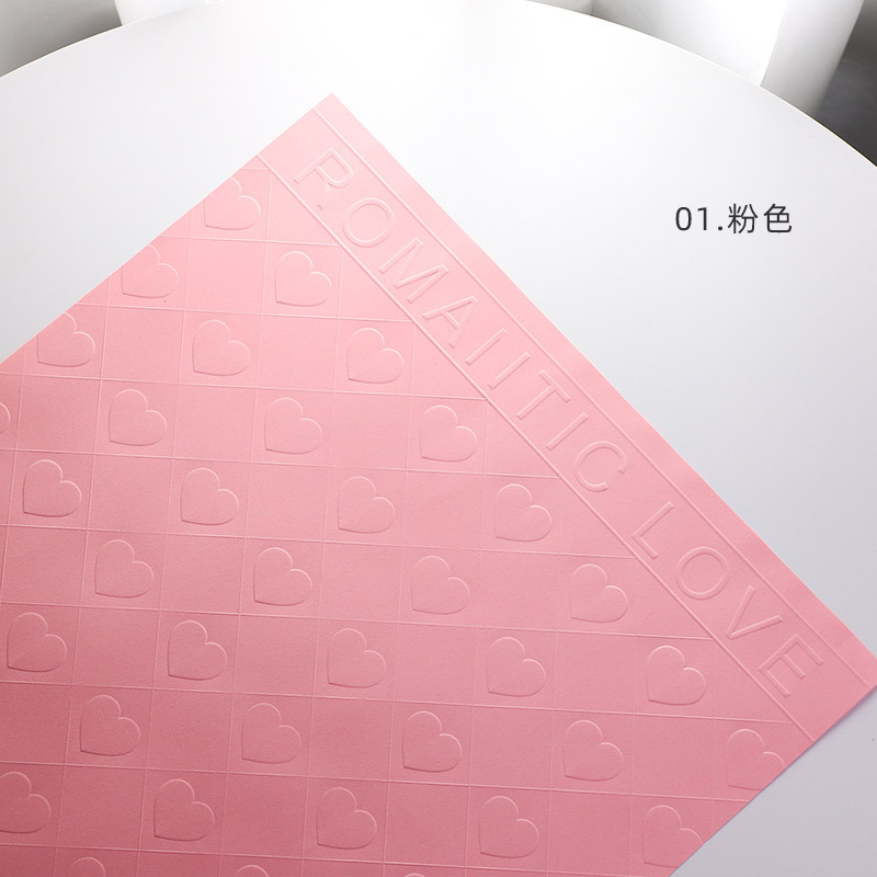Papel de regalo para flores famoso en Internet, papel artístico con relieve tridimensional, papel de kapok impermeable, materiales de embalaje para arte floral.
