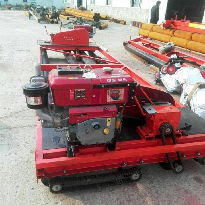 6米三轴柴油汽油震动摊铺机 水泥路面振动提浆找平机 小型铺路机