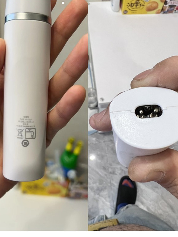 适用运宝电推剪YP-7017充电器充电线USB双圆孔扁头电源线USB