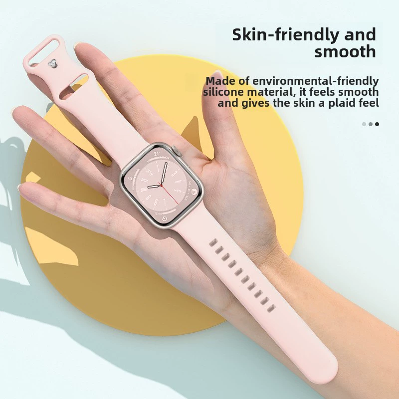Силиконовый ремешок для Apple watch с пряжкой восьмиугольной фигуры, спортивный, подходит для iWatch 11 Ultra/S10, цветок единства