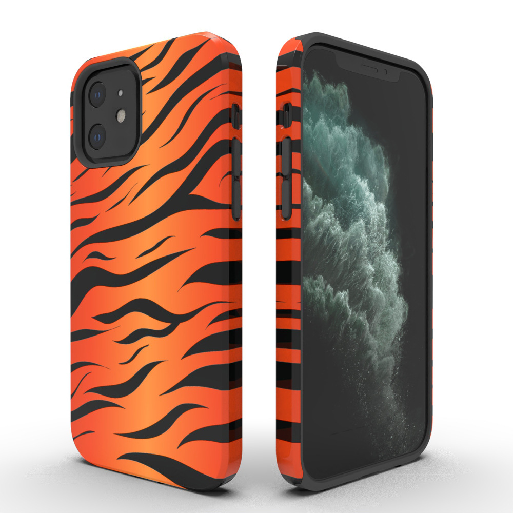 Caseblanks虎皮纹理适用于iPhone12菲林菲林热转印手机壳现货库存