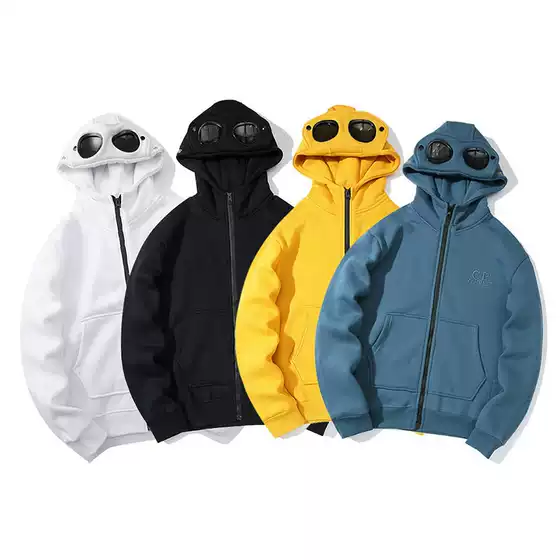 Men's CP Glasses Graphic Hoodie Casual Round Neck Outdoor Sport Sweatshirt Unisex