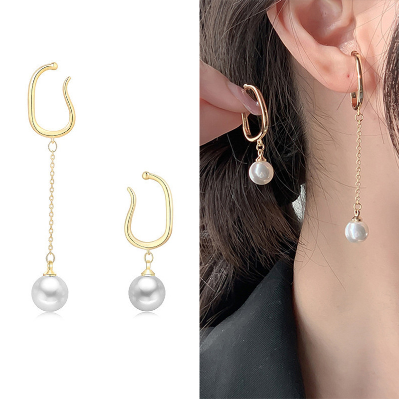 8g Weight Zircon Inlay Material Ear Studs Classification 1 Piece Quantity Daily Occasion Copper Material U Shape Pattern Women'S Gender Plating Design Fashion Style Fashion U Shape Copper Plating Zircon Women's Ear Studs 1 Piece 23