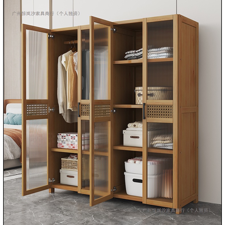 Wardrobe Rental Room Simple, Sturdy, Economical, Stable and Durable Dormitory Storage Assembly Home Bedroom Hanging Wardrobe