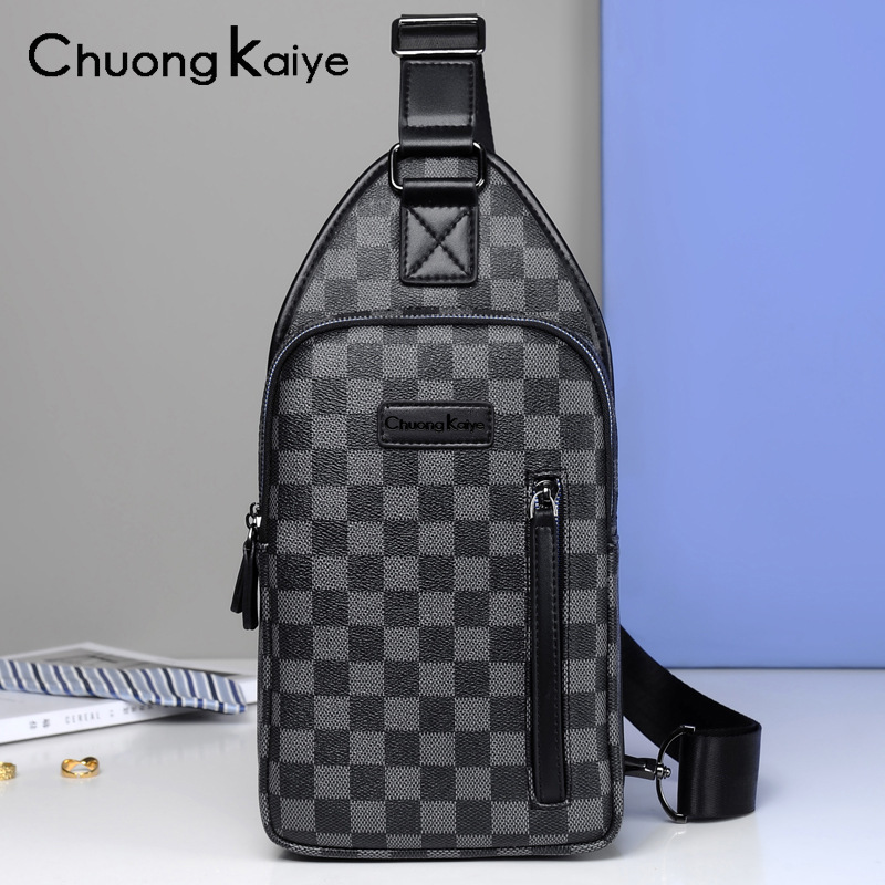 Chuongkaiye genuino productos pecho bolsa hombres nuevo negocio mensajero bolsa moda hombro bolsa gran capacidad casual hombro bolsa