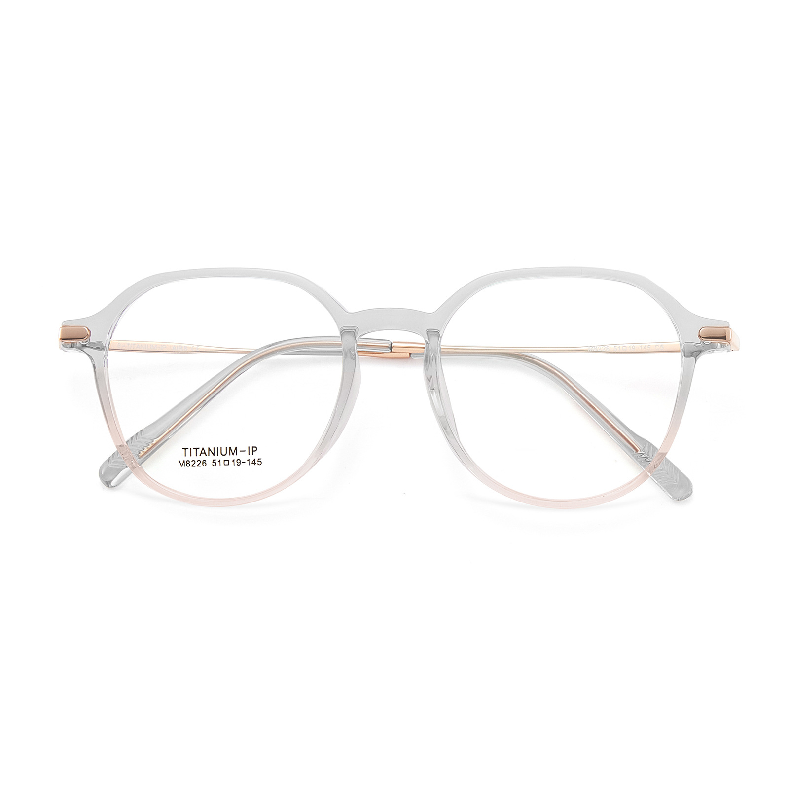 naranja gris gradual de alto nivel blanqueamiento reduciendo la edad TR marco de titanio marco de gafas de cara simple integrado aumento de la nariz soporte con gafas Danyang lote