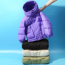 西蒙萊納冬季大童新款兒童羽絨服韓版男童洋氣面包服女童短款加厚