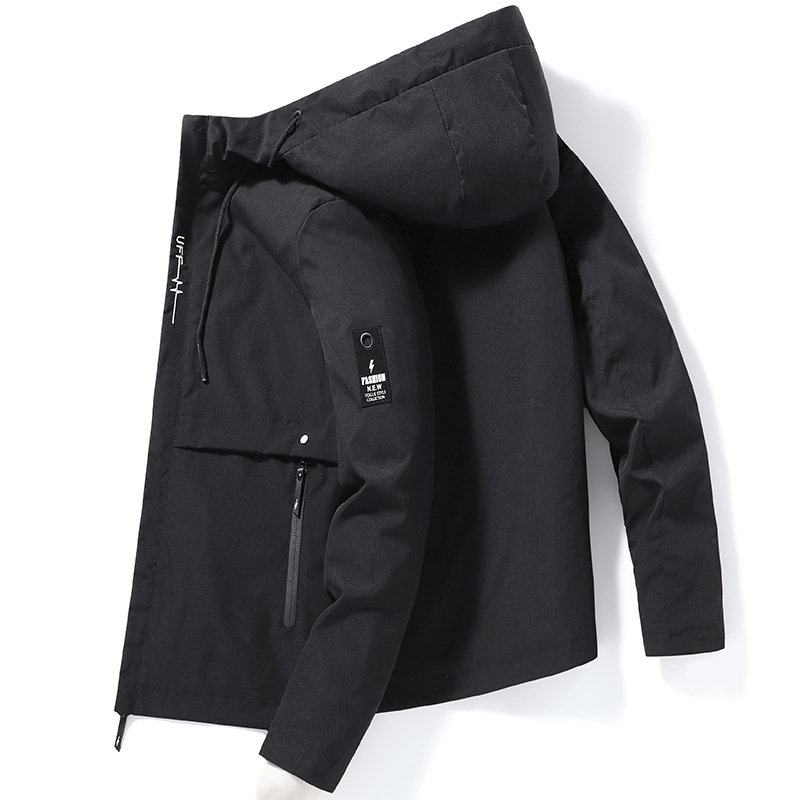 2023 New Men's Coat Youth Trend Autumn/winter Jacket Men's Autumn Casual Hooded Autumn Top_voghion.com