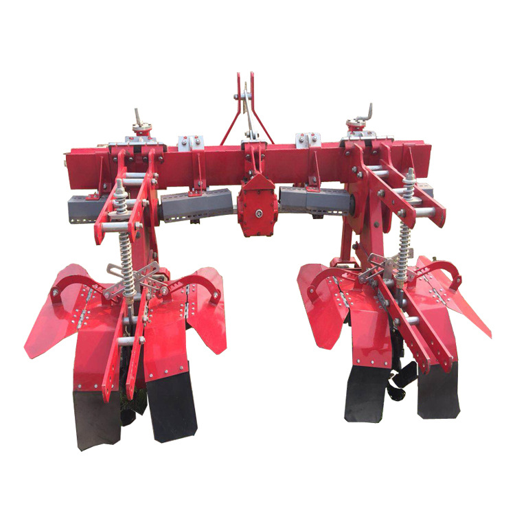 东北地区用单垄双行土豆上土机 拖拉机牵引式马铃薯开沟覆土机