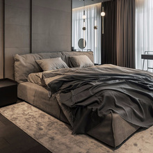 baxter巴黎床意式轻奢布艺床现代简约主卧双人床北欧设计师储物床
