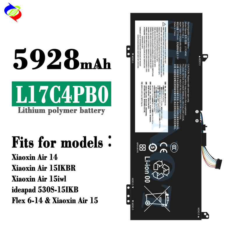 Suitable for Lenovo Flex 6-14/D330/530S-14Ikb Notebook Battery L17C4Pb2/L17M4Pb2