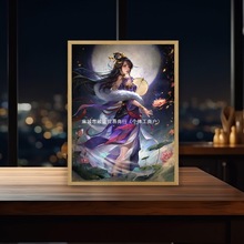 三国杀游戏周边灯光画国风插画摆件小夜灯卧室动漫伴睡灯生日礼物