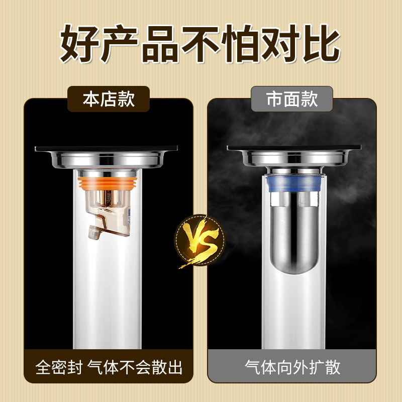 Desagüe de piso de alcantarillado de baño desodorante artefacto escudo desodorante a prueba de insectos anti-olor enchufe de drenaje de piso enchufe de núcleo Universal