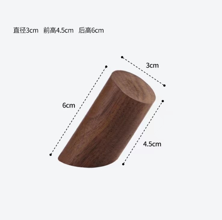 跨境创意实木挂钩胡桃木挂钩壁挂式卧室玄关木质衣帽钩挂钩实木钩|undefined