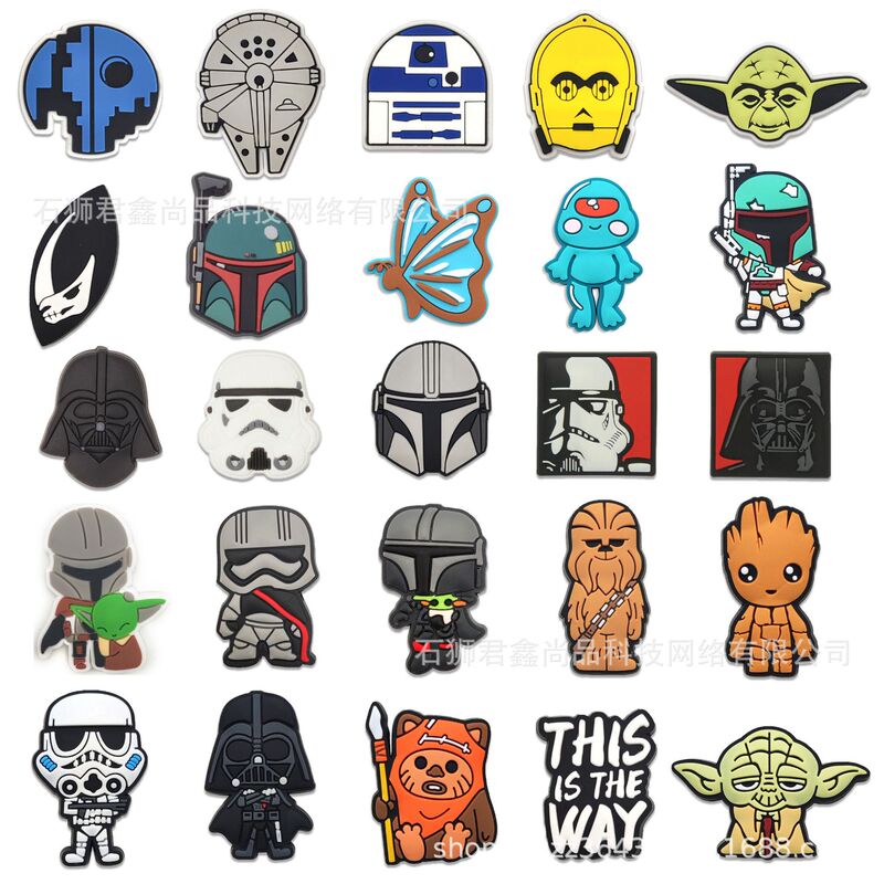 Yoda Elf Star Wars Amazon Lazada Shopee Cross-Border Supply Croc Shoes Flower Shoe Buckle