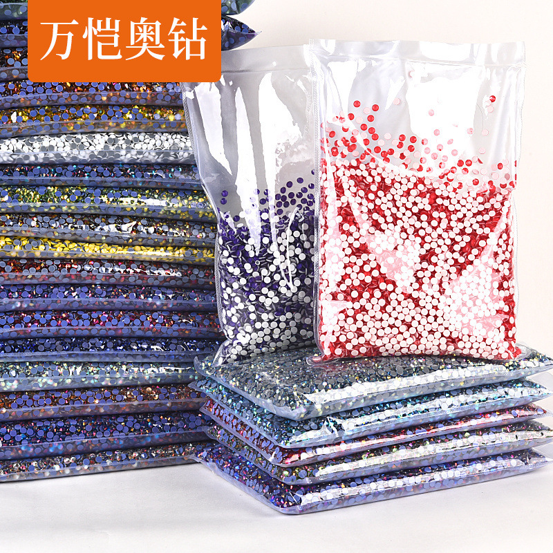Large packaging even glass imitation Austrian Hot Melt Adhesive bottom DIY clothing shoes and hats jewelry cross-border AliExpress rhinestones