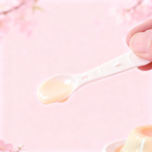 一次性折叠小勺果冻布丁酸奶折叠勺塑料勺厂家批发甜品食品级安全