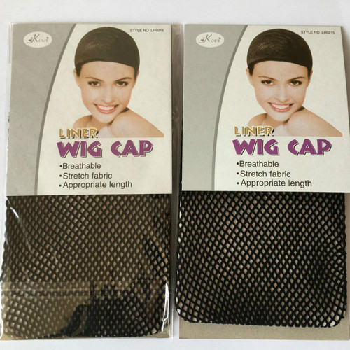 Wig hair net for women, black hair net with two ends, breathable, one-piece wear wig, gadget care accessories