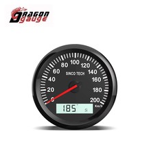 85mm7彩背光GPS车速表12V24V通用汽车赛车改装车仪表防水里程表