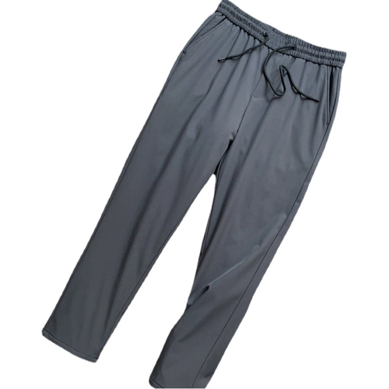 Анти-Сезонные скидки! Высокий конец! 90 белый гусиный пух! Мужская осень и зима теплый случайный прямой вниз сплошной цвет гусиный пух брюки