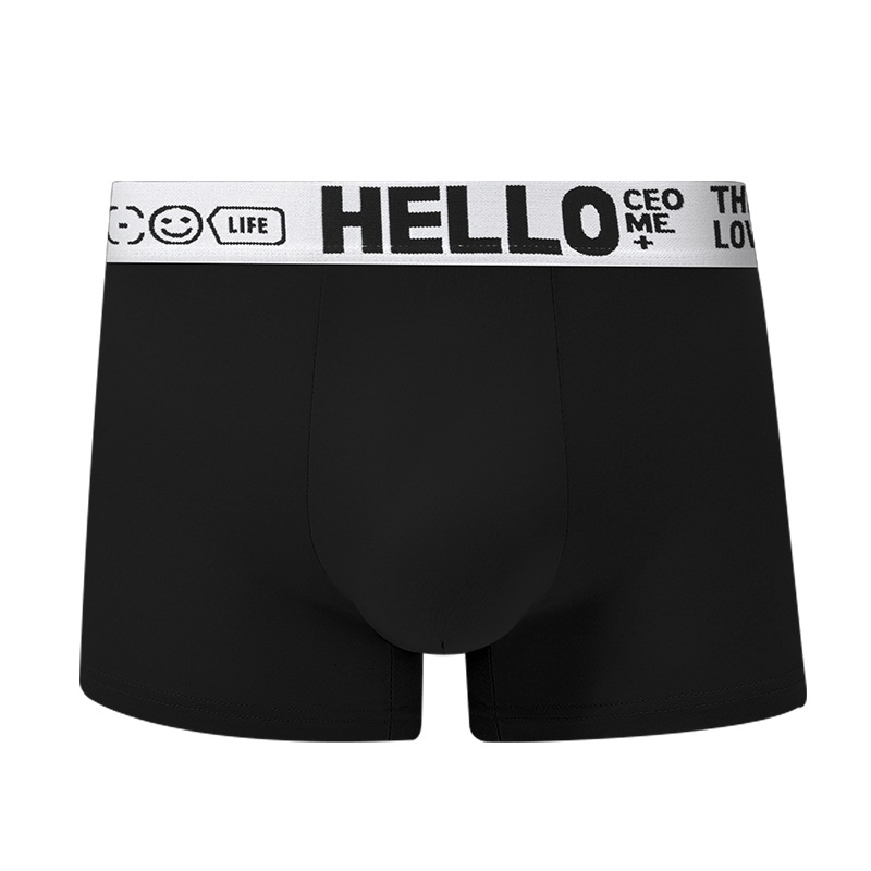 HELLO cinturón de hombre pantalones interiores de cintura media antibacterianos respirables y cómodos para la piel fabricantes de pantalones planos para hombres al por mayor