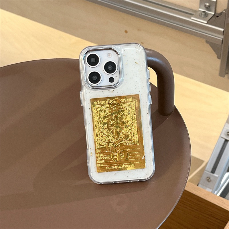 Suitable for iPhone 17 Pro Max New Year Gold Foil Fortune-Attracting Apple 16 Phone Case Year of the Snake Protective Cover for Women