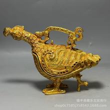 古玩赵卿鸟尊青铜器山西春秋仿古博物馆酒器侯鸟候鸟摆件商务礼品