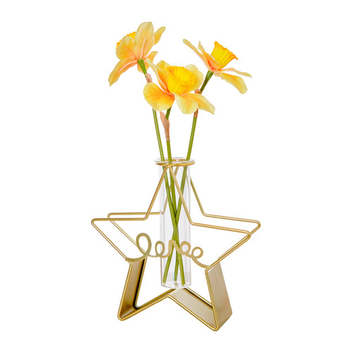 Creative decorative vase ornaments ins style wine cabinet simulated flower arrangement living room desktop home decoration iron art