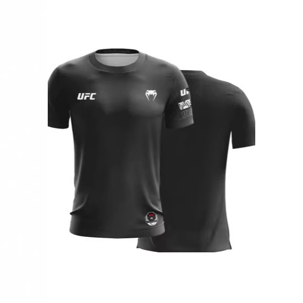 Ufc Summer Breathable Boxing Training Wear Mma Men's T-Shirt Short Sleeve Loose Top Casual Short Sleeve