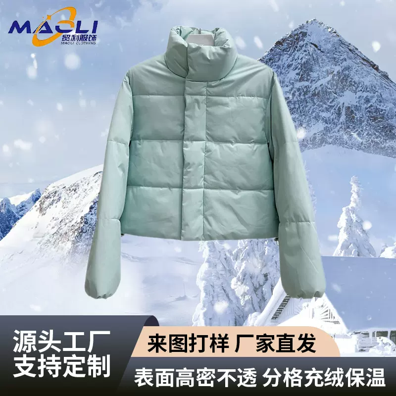 加厚立领羽绒服冬季新款韩版奶呼呼羽绒棉外套小个子棉衣短外套