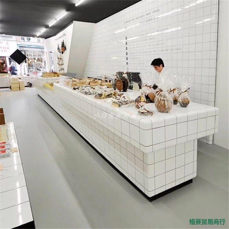 Internet Celebrity Chain Store Nordic Bathroom Kitchen Interior Wall Tiles Bathroom Corner Beauty Arc Tiles Bar Counter Ceramic Tiles