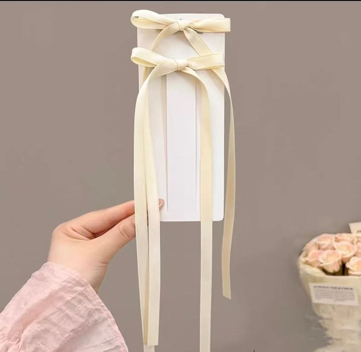 Dulce chica techo ~ Cinta dulce, lazo, cinta, horquilla, cabello trenzado, pinza de pico de pato, accesorios para el cabello, horquilla, puesto de un yuan