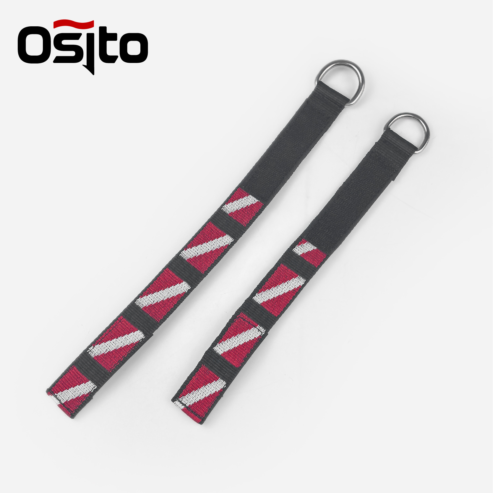 Nylon Free Diving Stainless Steel D-Buckle Lace Wrist Strap Lanyard Wrist Ring Strap Professional Snorkeling Deep Diving Accessories