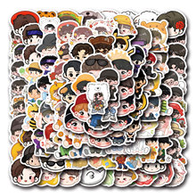 100张新款种地吧十个勤天涂鸦贴纸装饰滑板水杯个性手帐贴纸批发