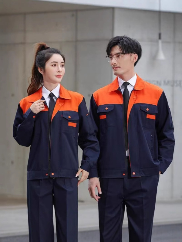 春秋工作服男装劳保服耐磨耐脏车间汽修厂服工装套装长袖上衣定制|undefined