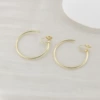 18- (4cm) gold circle mosquito coil ear clip