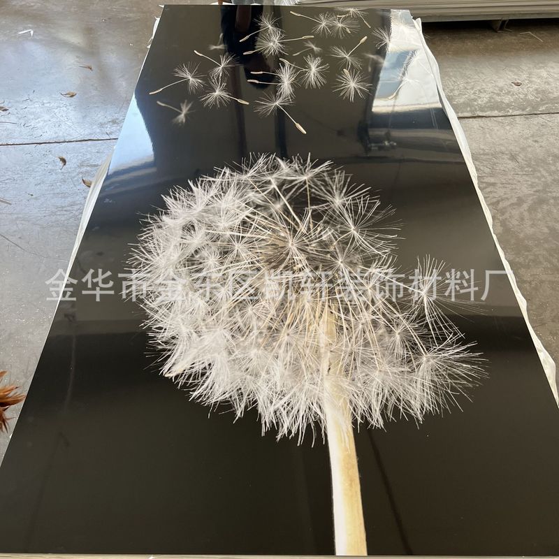 Uv壁板プリント画金板木の装飾面の炭素結晶板倉庫里南の箔押し透明板の波板の背景壁|undefined
