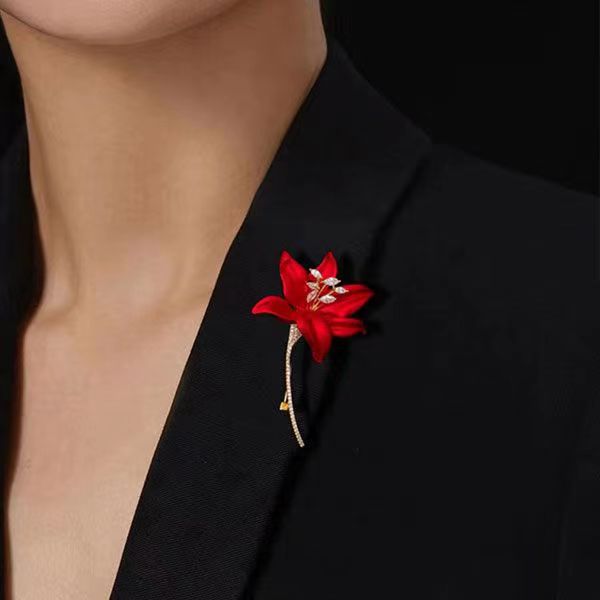 Florale broche voor bruiloft chinese stijl elegant unisex_voghion.com