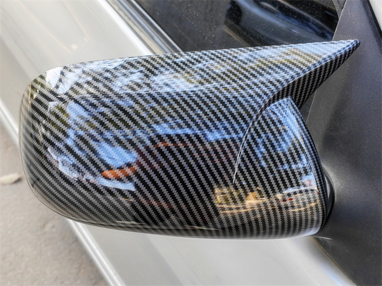 Suitable for Toyota Old Corolla 2006-2013 Models, Carbon Fiber Rearview Mirror Horn Covers, Specifically for Toyota