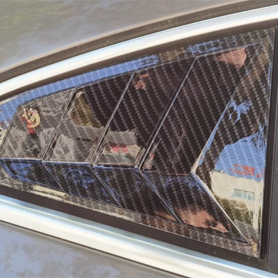 Şüşə kənarı xromları/moldingləri rear triangle window blinds