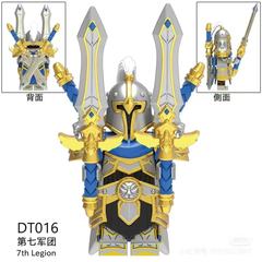 DT016第七军团暴风城联盟士兵勇士拼装积木小人仔玩具袋装外贸