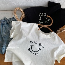 男童短袖T恤2026夏季新款中小童韩版纯色凉感半袖体恤儿童上衣潮