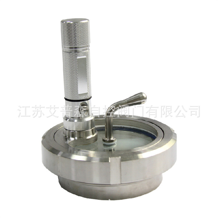 Stainless Steel Brush Loose Mirror Lamp Stainless Steel Flange Mirror DN50--DN300 Stainless Steel Brush Loose Mirror Lamp Stainless Steel Flange Mirror DN50--DN300