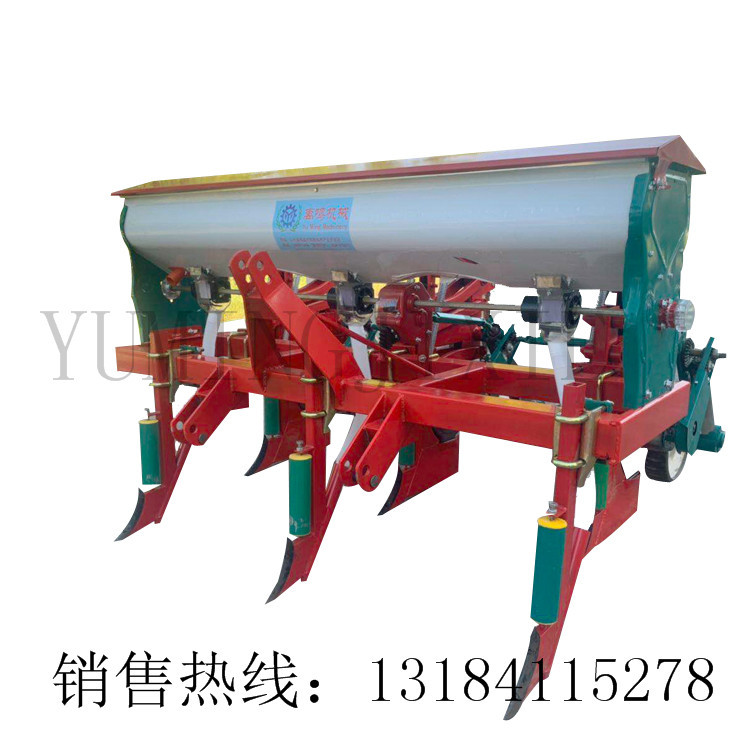 玉米播种机 大豆播种机 玉米播粒机四轮拖拉机带 免耕悬浮播种机