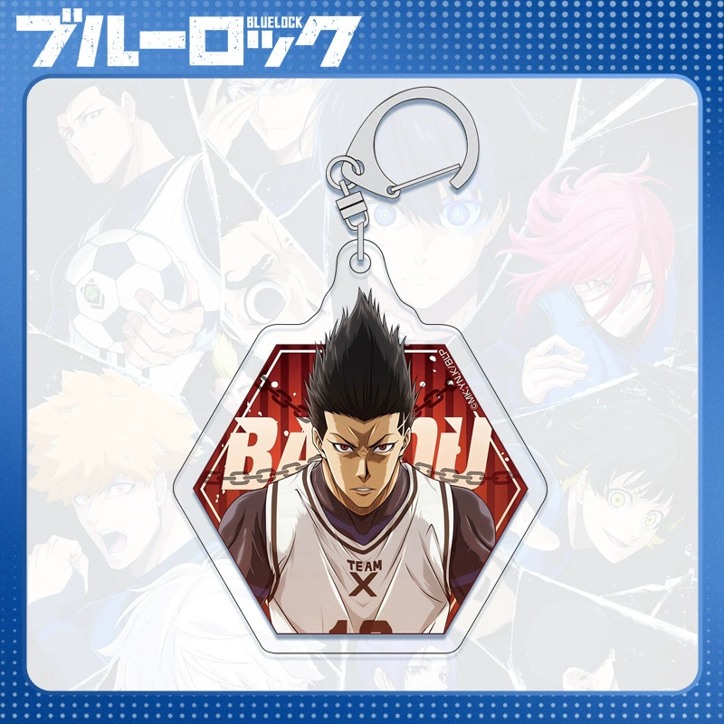 Acrylic Keychain (Blue Lock) Blue Prison Key Bin, double-sided 6 cm, D-system compatible